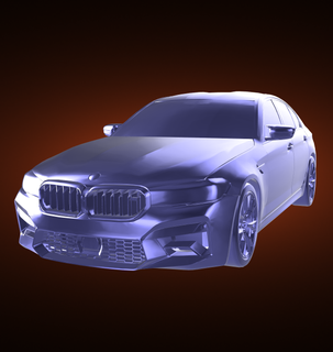bmw m5 competition f90 automobile car vehicle rally race sports derby 3d print model - Mito3D