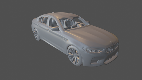BMW m5 f90 Series 90 2023 2022 2021 sedan Esportes brinquedo realista 3d impressão imprimível veículo carro 3d print model - Mito3D