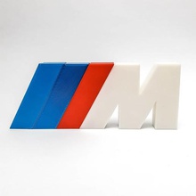 a bmw m performance logotipo casa de carro desempenho supportless supportfree 3d print model - Mito3D