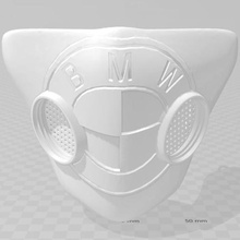 bmw mask art covid 3d print model - Mito3D