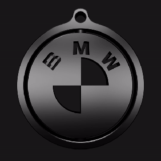 BMW rotativo chave anel chaveiro Móvel carro logotipo 3d print model - Mito3D