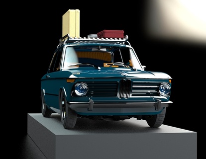 bmw stance style car scale 1 20 kit model old classic 3d print model - Mito3D