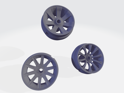 BMW stile cerchi pressofuso ruota diorama realriders hotwheels personalizzato scatola fiammiferi majorette box auto macchina miniatura veicolo cerchio miniature veicoli 3d print model - Mito3D