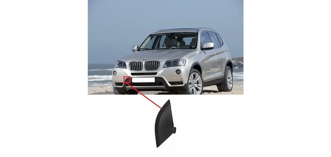 BMW x3 2015 face pare chocs remorquer couverture gaine 3d print model - Mito3D