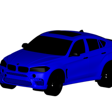 BMW x6 3d print model - Mito3D