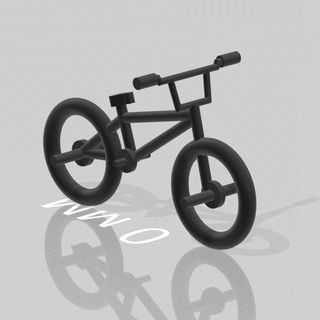 bmx 1 64 164 scale custom hotwheels wheels rims tyres diecast tomica welly bicycle 3d print model - Mito3D