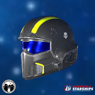 bo 1 tático capacete helldiver 3d print model - Mito3D