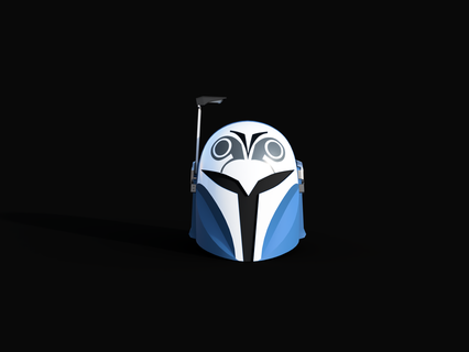 bo-katan v6 helmet starwars star wars mandalorian 3d printing 3d print model - Mito3D