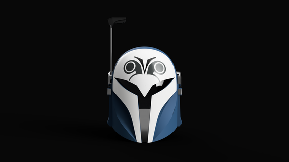 bo Katan capacete mandaloriano Guerra Estrelas Estrela guerras 3d print model - Mito3D
