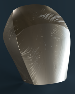 bo katan inspired beskar pattern pauldron mandalorian shoulder armor 3d print model - Mito3D