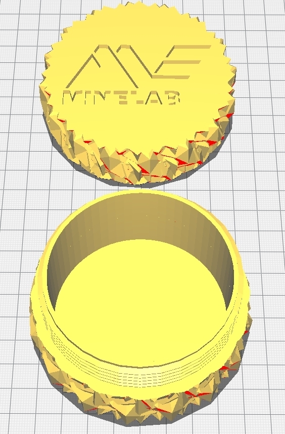 bo te finden Minelab findet Münzen Box Metall Detektor boite Erkennung Münze Ecke 3D print model - Mito3D