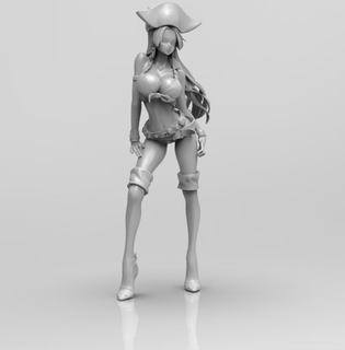 boa hancock stl 3d modelo diseño 3dprinting personajes anime Hancock stl3dmodel 3d print model - Mito3D