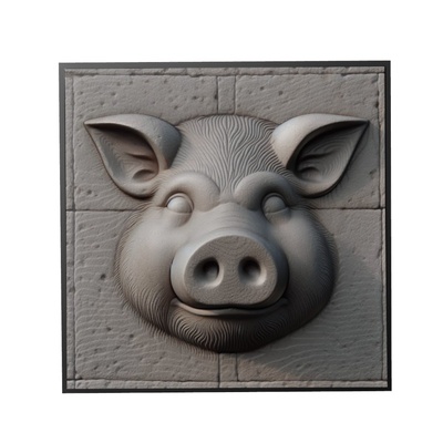 javali animal alívio arte animais yeggi mito3d fracasso google pingentes medalhão relief wall art parede 3d print model - Mito3D