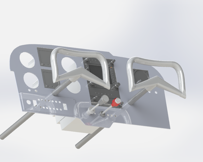 Tafel Cessna 172d Flugzeug Panel 3d print model - Mito3D