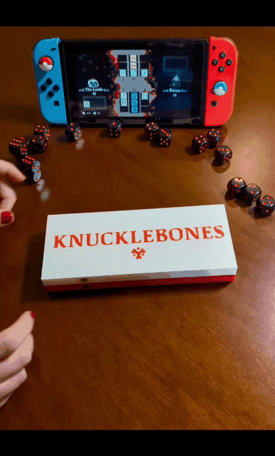 board game knucklebones cult of lamb videogames nintendo switch 3d print model - Mito3D
