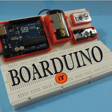 boarduino tek bir breadboard arduino stand aracı 3d yazıcı baskı kutusu durumda nano uno elektronik 3d print model - Mito3D