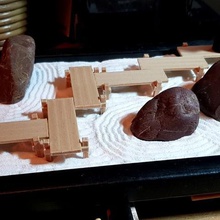 lungomare di ispirazione giapponese architettura edifici strutture giardino zen la passerella miniatura 3d print model - Mito3D