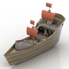 tekne gemi Gemi 3d print model - Mito3D