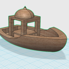 boat art toy 3d print model - Mito3D