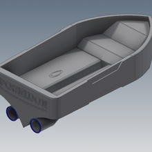 barco de la arquitectura lancha rápida juguete 3d print model - Mito3D