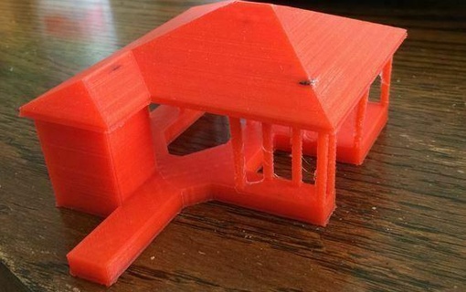 Boot Haus Bootshaus Gebäude Strukturen Architektur 3d print model - Mito3D