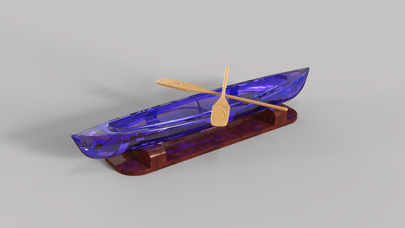 bateau rames aviron 3d print model - Mito3D