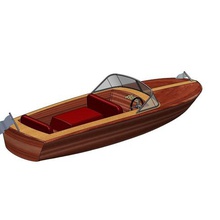 barca a riva del giocattolo gioco 3d print model - Mito3D