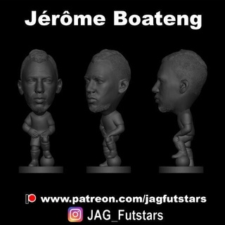 boateng Jerome 02 calcio stl hertha Berlino Amburgo Manchester città bayern Monaco lione 3d print model - Mito3D