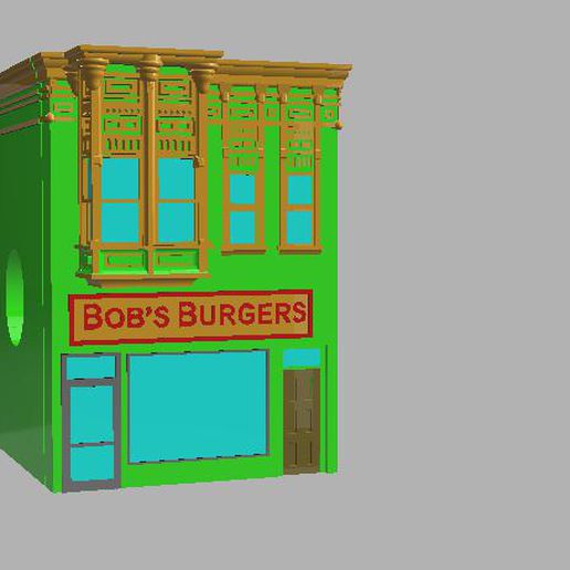 bob's bird house art burgers bob belcher belcher's birds cartoons animated nature 3D print model - Mito3D