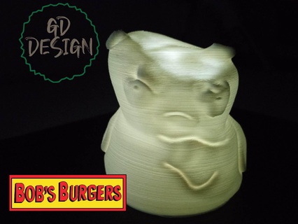 bob's burger melted kuchi kopi tealight cor nightlight reading light man cave kids room 3d print model - Mito3D