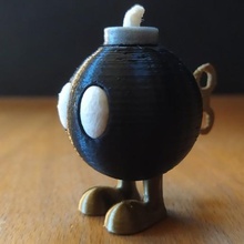 bob-omb gioco mario figurina la scultura carattere art nintendo nemico 3d print model - Mito3D