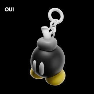 bob omb Mario anahtarlık anahtar yüzükler kardeşler dekorasyon heykel figürinler başlık Yazdır yer 3d print model - Mito3D