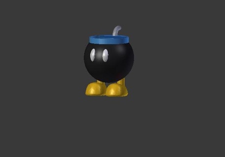 bob omb matita polder superr Mario super bomba Giochi 3d print model - Mito3D