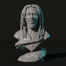bob marley buste modèle 3d sabioprods art bobmarley le reggae portrait la sculpture stl impression pla 3d print model - Mito3D