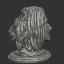Beto Marley león busto estatua 3d print model - Mito3D