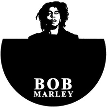 bob Marley siluet izlemek saat müzik 3d print model - Mito3D