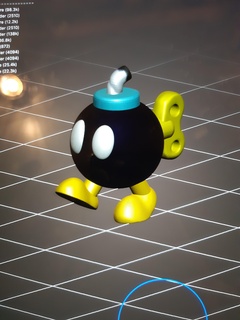 bob omb carapace mario fanart kart games shell bobomb ennemy blocks mushroom luigi 3d print model - Mito3D