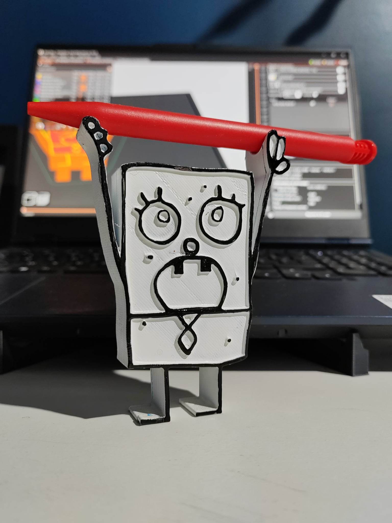 bob penna titolare supporto spugna matita Astuccio guaina spazzolino cucchiaio 3D print model - Mito3D