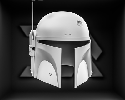 boba fett's helmet - 3d printable stl model star wars fett replica prop cosplay print mandalorian mando 3d print model - Mito3D