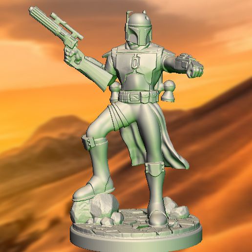 boba fett daimyo tatooine 3D print model - Mito3D