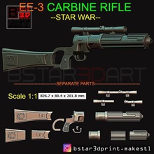 boba fett blaster ee 3 carbine rifle star wars clone trooper prop gun cosplay art accessories toy battle fietld war ee3 baba 3d print model - Mito3D