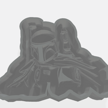 boba fett kurabiye kalıbı ev cooke kesici bisküvi mandalory bebek yoda 3d print model - Mito3D