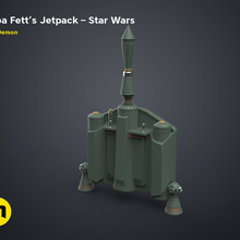 boba fett jetpack star wars 3d print model - Mito3D