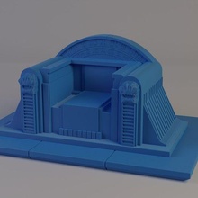 boba gordura trono arte Estrela guerras fett brinquedo 3d print model - Mito3D