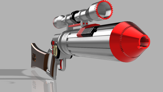 Bobafet Gewehr 3d print model - Mito3D