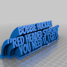 bobbie huckaby plate customized office 3d print model - Mito3D