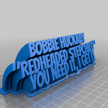 bobbie plate customized office 3d print model - Mito3D