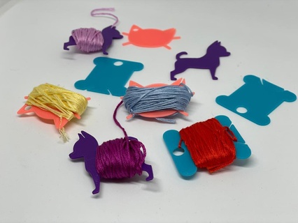 bobinas bordado hilo bordar máquina gato perro tejer Costura tejedor tejido punto 3d print model - Mito3D