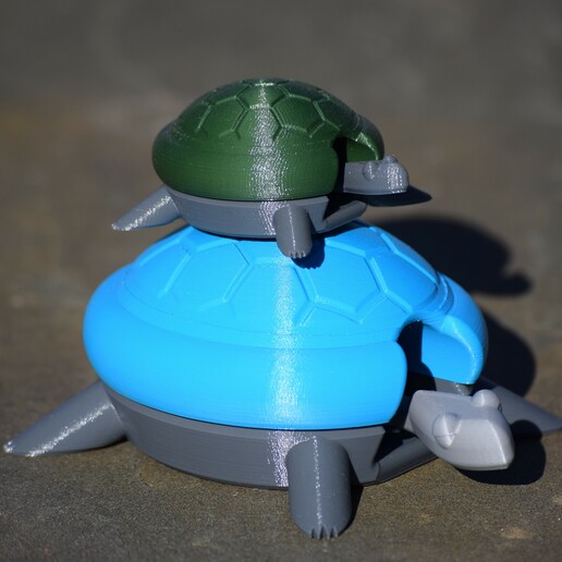 bobblehead turtle toy animal 3D print model - Mito3D