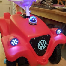 bobby luzes do carro a casa bobbycar pimp criança 3d print model - Mito3D